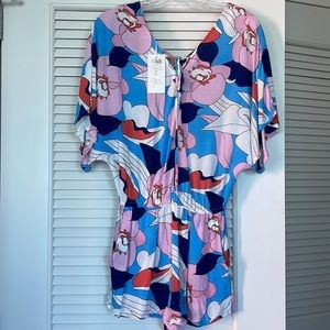 NWT FIGHTING EEL AVA SKY ROMPER/JUMPER MAKANI IN COOL RETRO! SIZE XS!